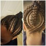 4 big feed in braids