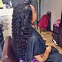 Silk wrap with Curls