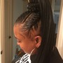 Extended Ponytail(w braiding hair)