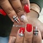 Chrome nails per finger