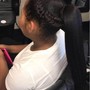 Frontal/double frontal ponytail