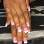 Manicure with gel French tip