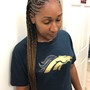 Medium knotless Braids