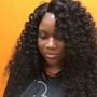 Natural hair blowout/Silk Press