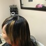 Color Root Touch Up with shampoo set or cut