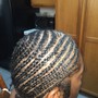 Men's cornrows/braids