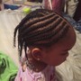 Kids French braids No added hair