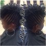 Rod Set On Relaxed Hair