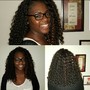 Braid down or  Braids using natural hair