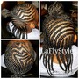 Cornrows for weave or wig short