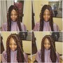 Braid down or  Braids using natural hair