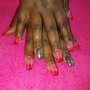 fullset with gel polish