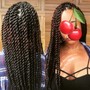 Kinky/Marley Twists (bra strap length or longer)