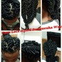 Crochet med or large  twist/locs