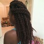 senegalese twist mid back