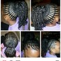 Feed in Braids 2 cornrows^