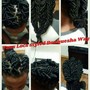 Crochet med or large  twist/locs