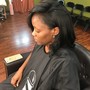 Flat iron straightening