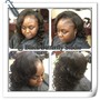 Rod Set On Relaxed Hair