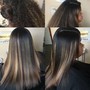 Blow out relaxed hair