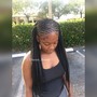 Medium box braids long