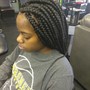 TRIBLE BRAIDS WITH BOX BRAIDS MEDIUM