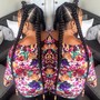 Natural hair braided