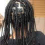 Beehive braids ( under wig foundation )