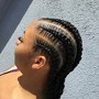 6 feed-in French braids