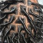 Mid back 2 strand retwist