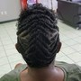 Men Braids on Tapered Cut