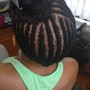 Adult womens cornrows (no extensions)