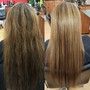 Brazilian blowout keratin treatment