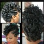 Natural Flexi Rods SLEEK Up-do