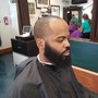 Fade w/Beard, Mustache Trim