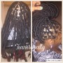 Small medium knotless plaits