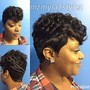 Virgin relaxer w/ short cut