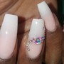 ROSE QUARTZ TWO NAILS