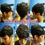 Virgin relaxer w/ short cut