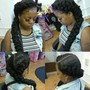 Braids n beads with weave