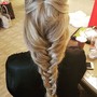 Hair braiding with extensions