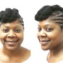 Natural Rod/Straw Set and Trim (Shoulder length or shorter)