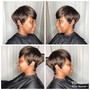 Relaxer retouch and style