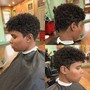 Haircut with texturizer/Relaxer