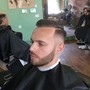 Men's haircut without facial hair service