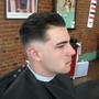 Men's haircut without facial hair service