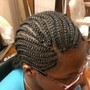 corn row braids natural hair no hair added