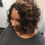 Shampoo/ Thermal Styled on Natural Hair