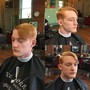 Haircut with texturizer/Relaxer