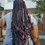 Triangle box braids